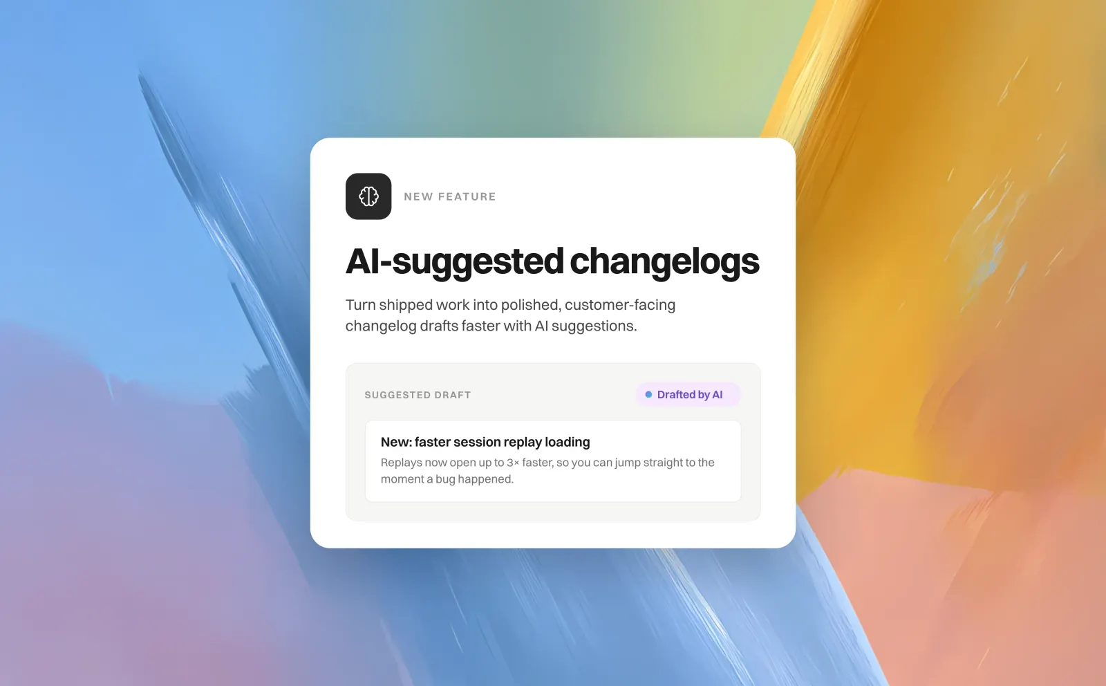 AI-suggested changelogs