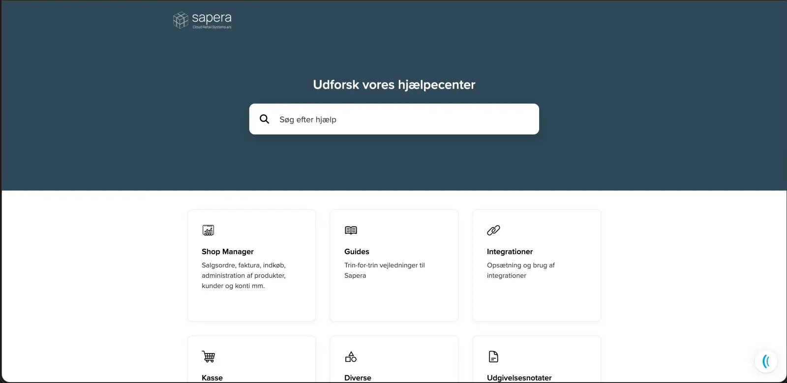 CRS help center built with Gleap
