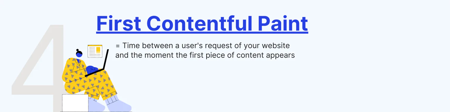 First contentful paint metric illustration