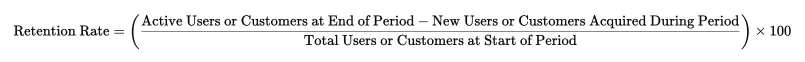 Customer retention rate formula
